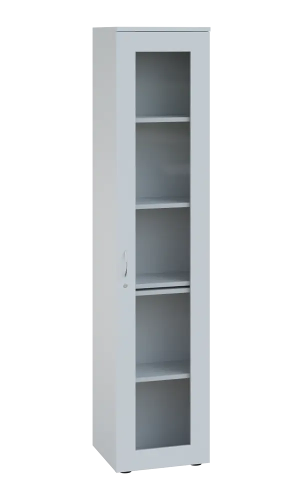 LE - 41 skříň léková prosklená, pravá, bílá